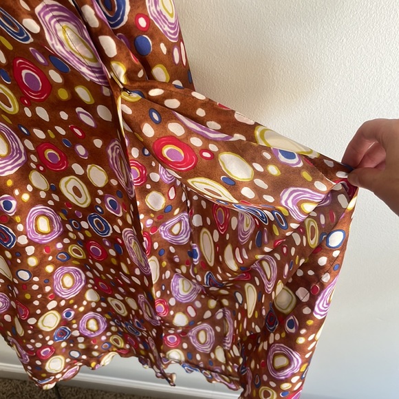 Alberta Ferretti Italian vintage 100% silk maxi dress - Picture 6 of 11